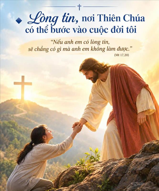 Lòng tin, nơi Thiên Chúa có thể bước vào cuộc đời tôi